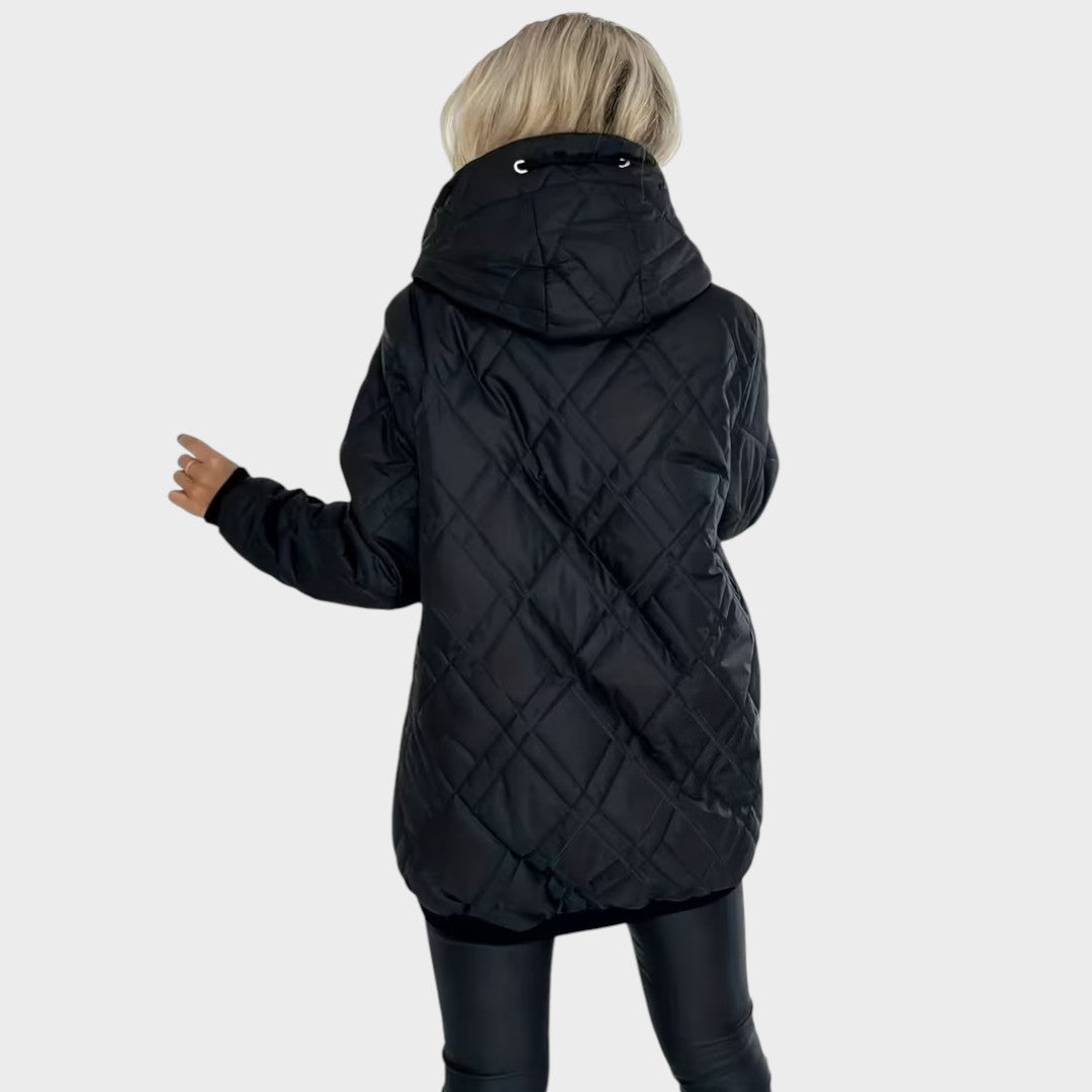 Delianne Quilted Hooded Jacket