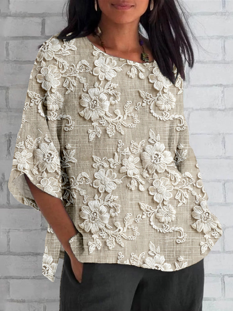 Alira™ - Vintage Printed Top