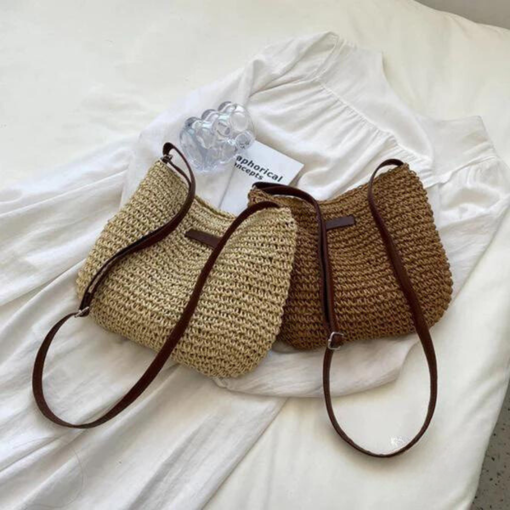 Fredhild | Classic Woven Style Shoulder Bag