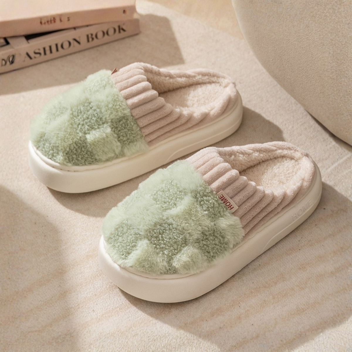 DAMINI™ - Comfy Fluffy Indoor Plush Non-Slip Slippers