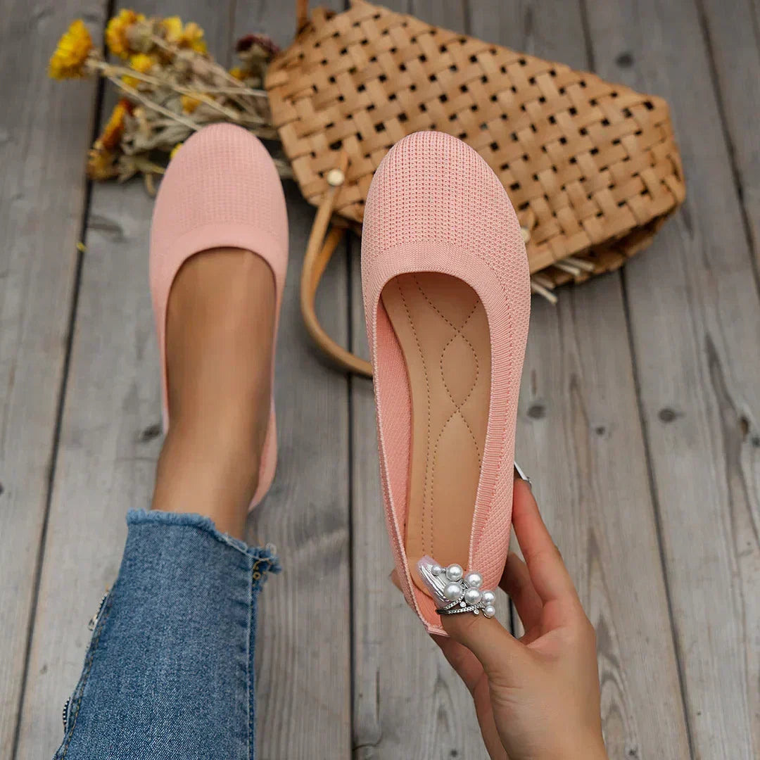GRACE – COMFY KNIT BALLET FLATS