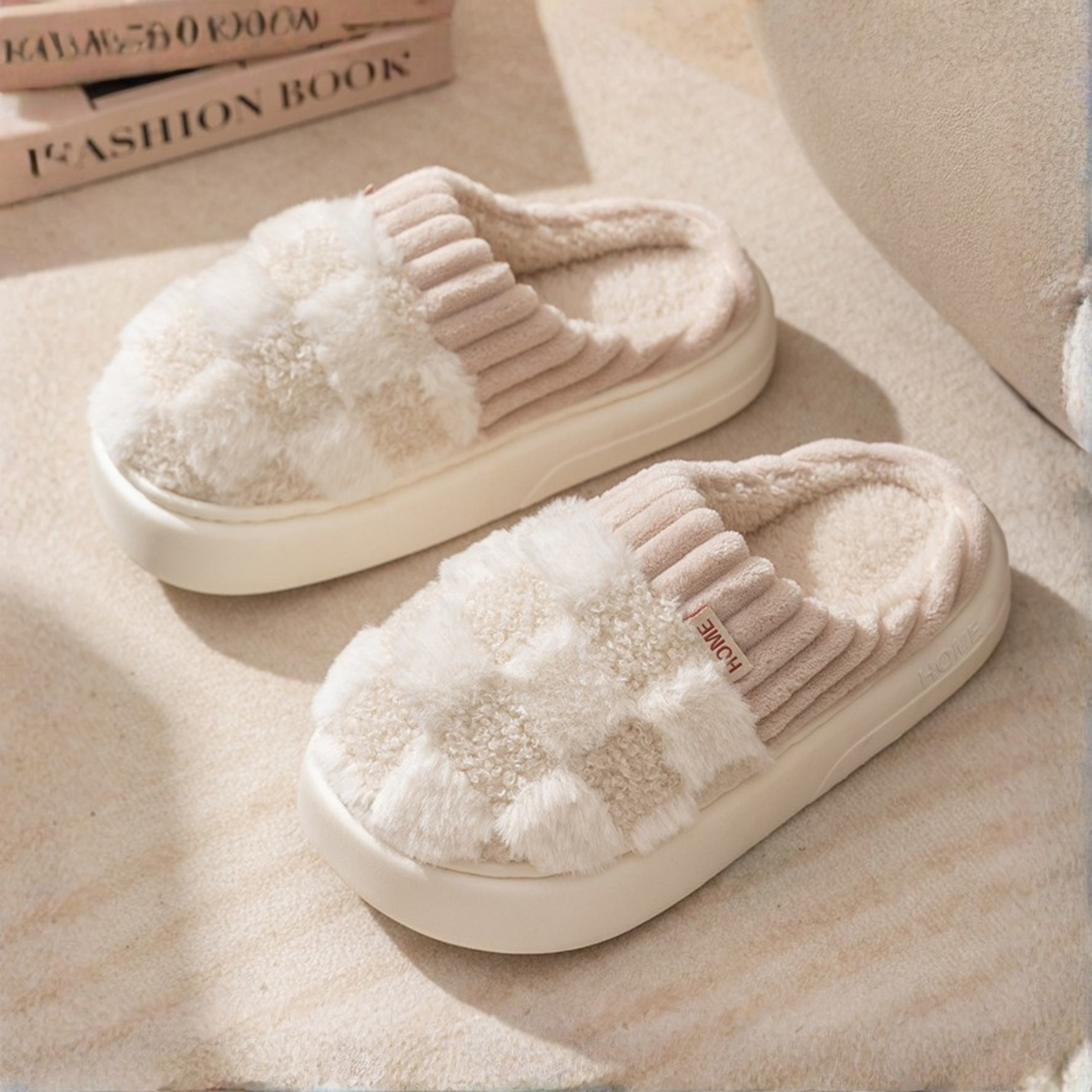 DAMINI™ - Comfy Fluffy Indoor Plush Non-Slip Slippers