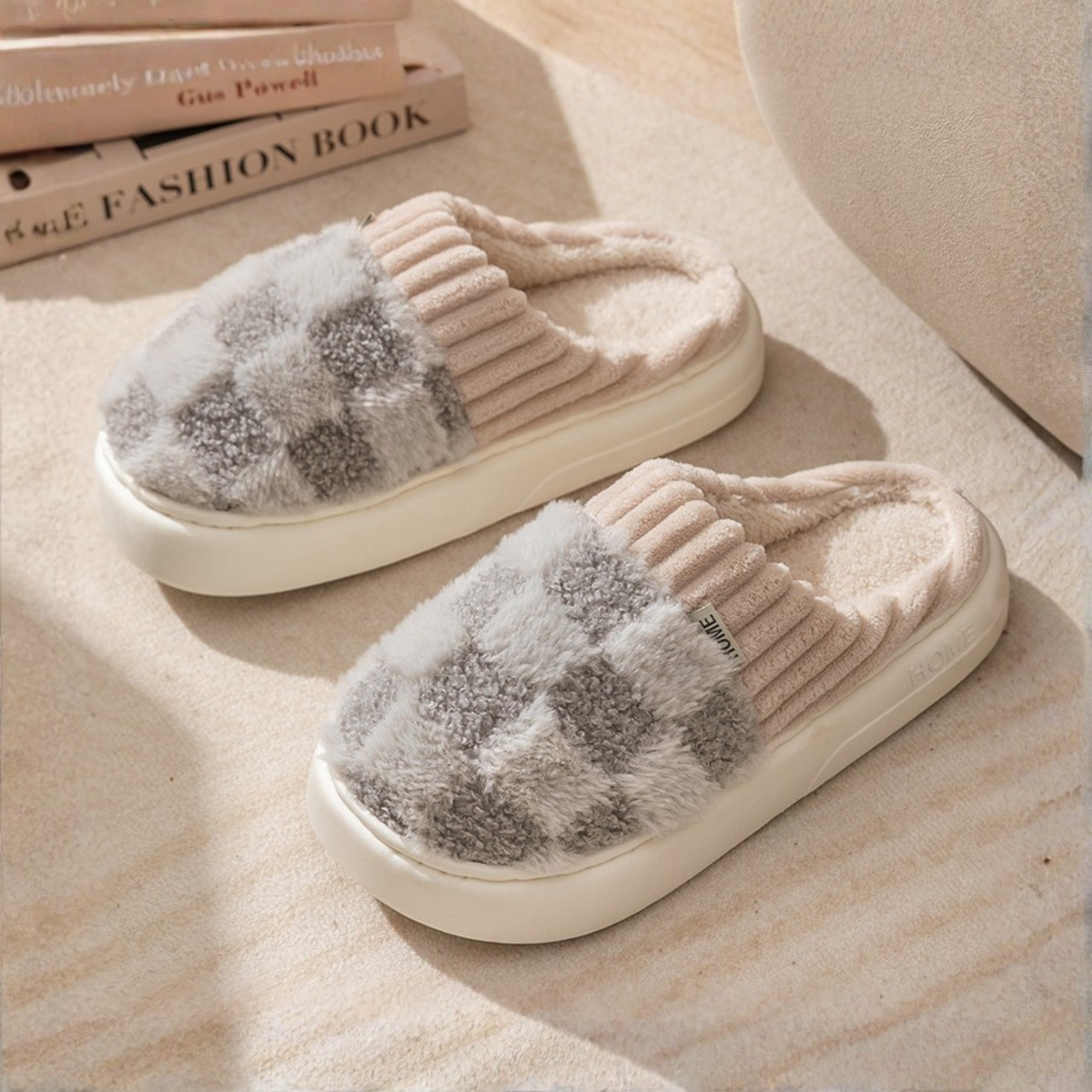 DAMINI™ - Comfy Fluffy Indoor Plush Non-Slip Slippers