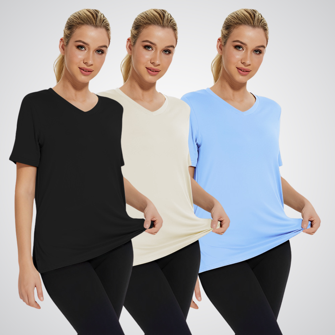 OLIVIA – EVERYDAY V-NECK TEE (3-PACK)