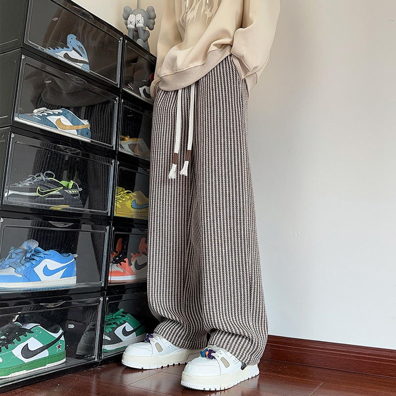 XAVIERA – MODERN HERRINGBONE RELAXED SWEATPANTS