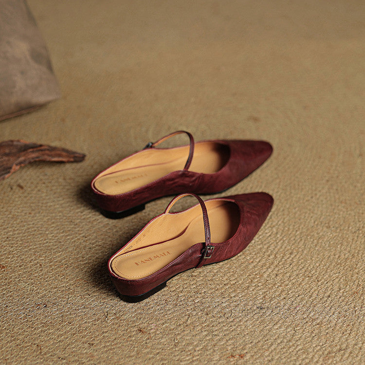 Vintage Leather Mules