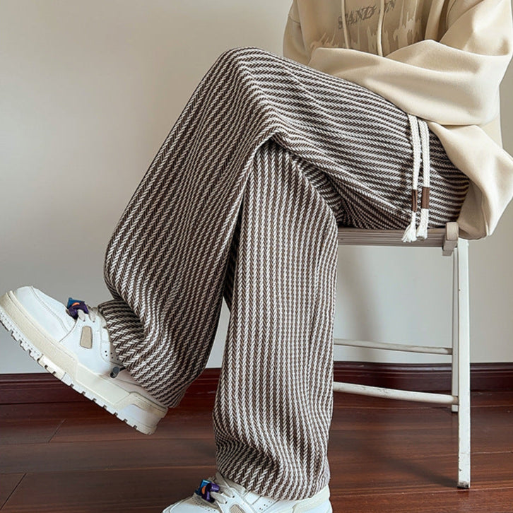 VEDA – HERRINGBONE SWEATPANTS