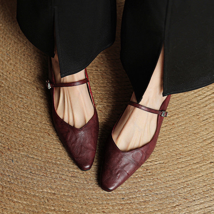 Vintage Leather Mules