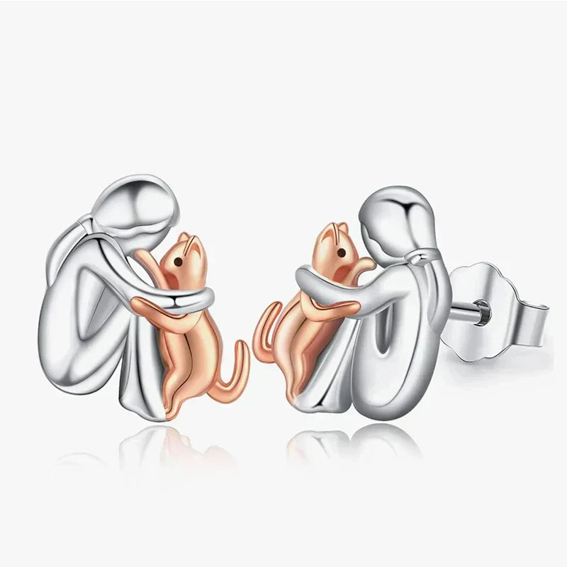 Elisa - Cat Icon Earrings