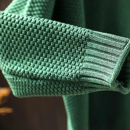 Oriane Textured High-Neck Jumper