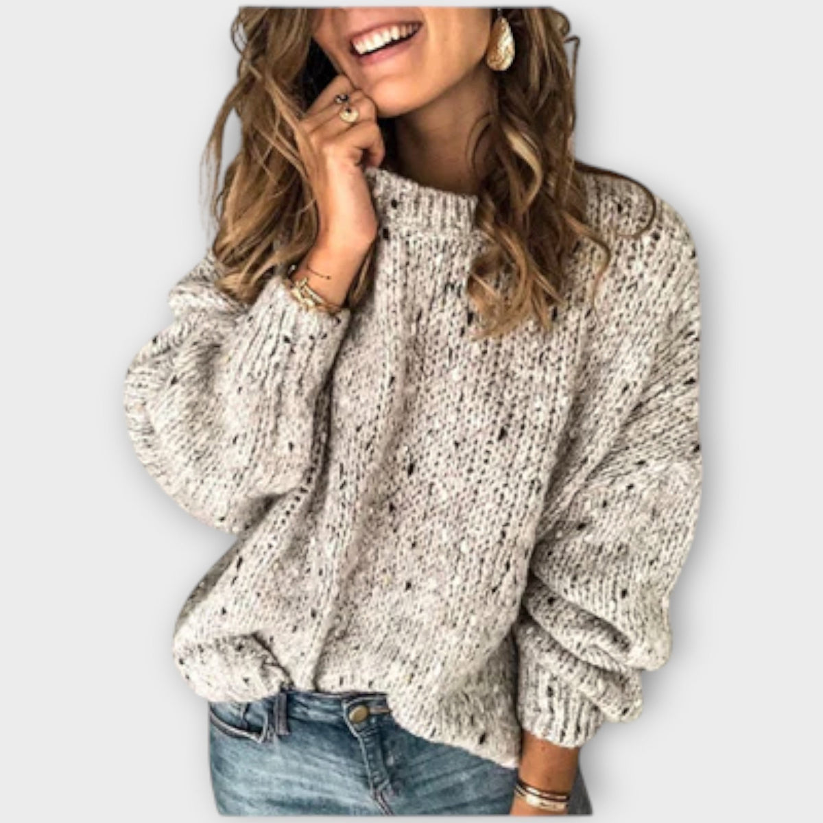 EVELINA – RELAXED CHUNKY KNIT SWEATER