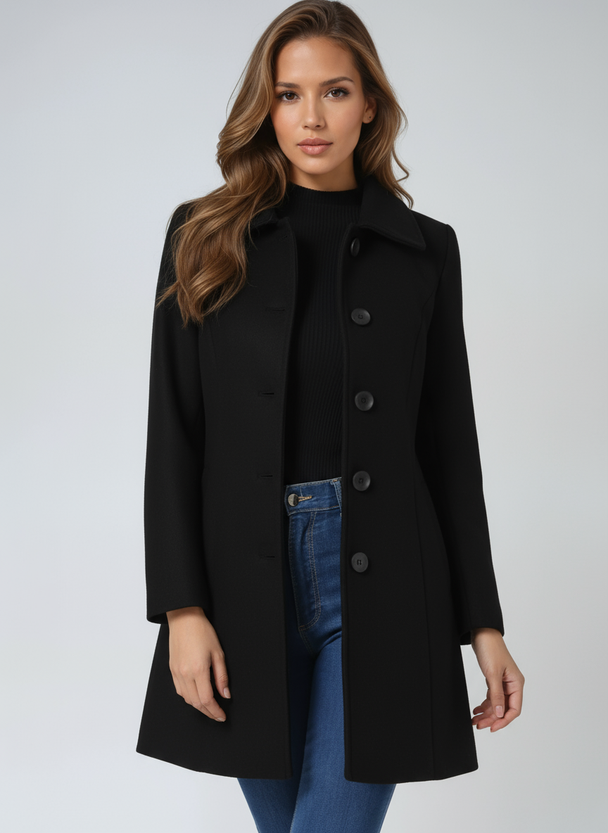 Birgitta - Women’s Winter Coat with One Button