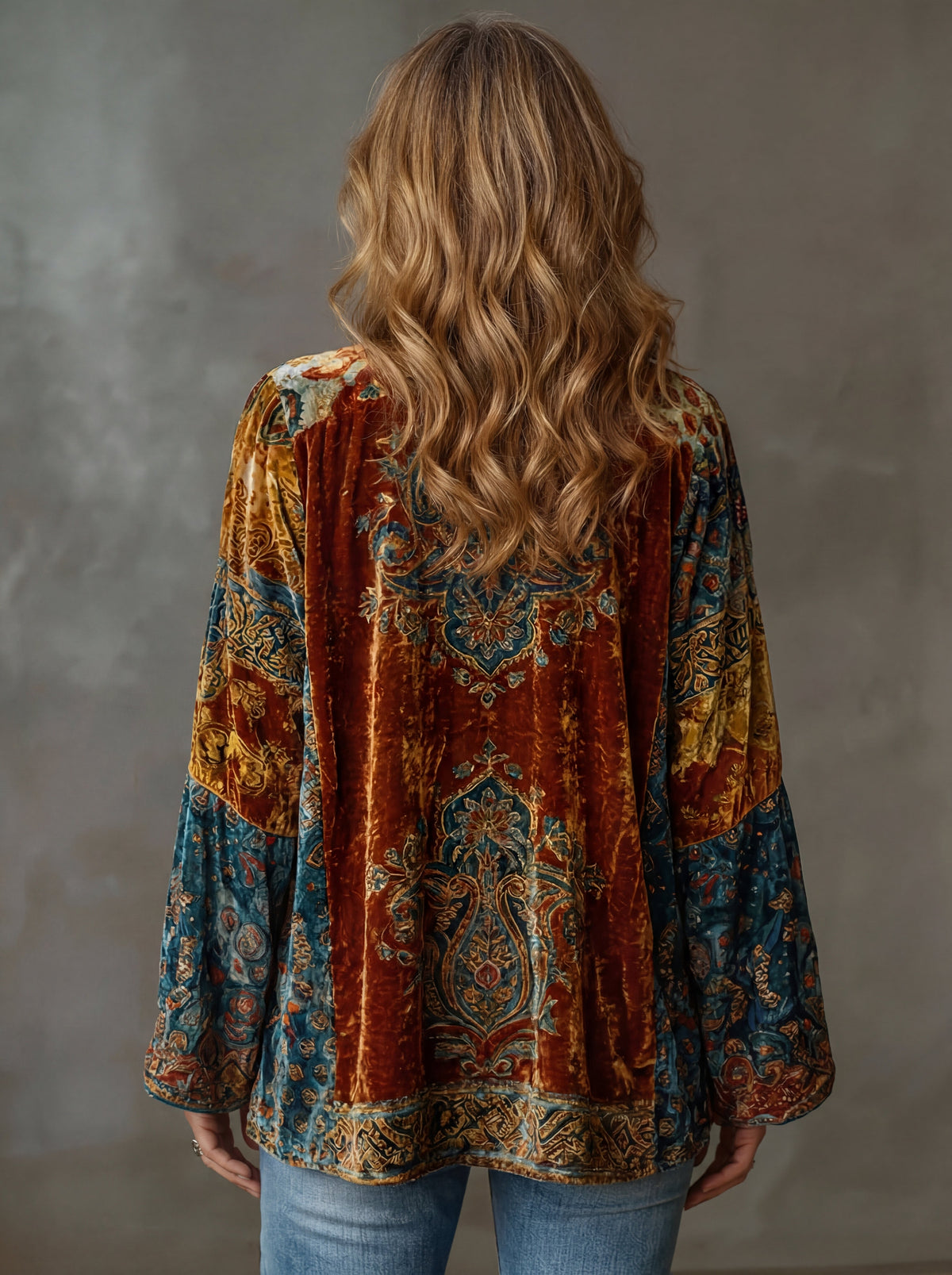 Women's Soft Lightweight Bohemian Kimono | Flowing Long Layering Piece
