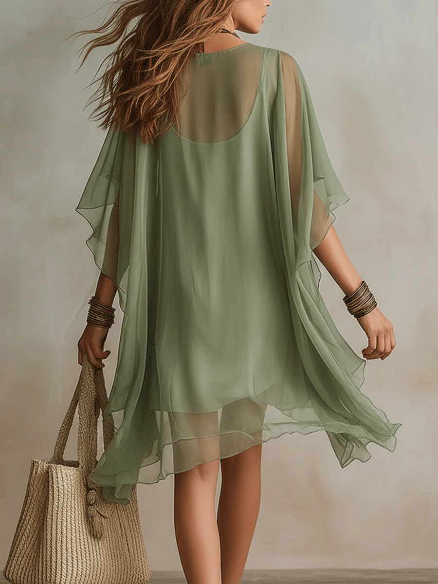 Eden | Sheer Flow Tunic Dress