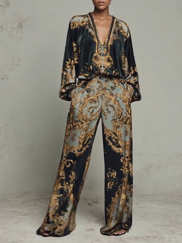 Isabella™ | Baroque Floral Two-Piece Set