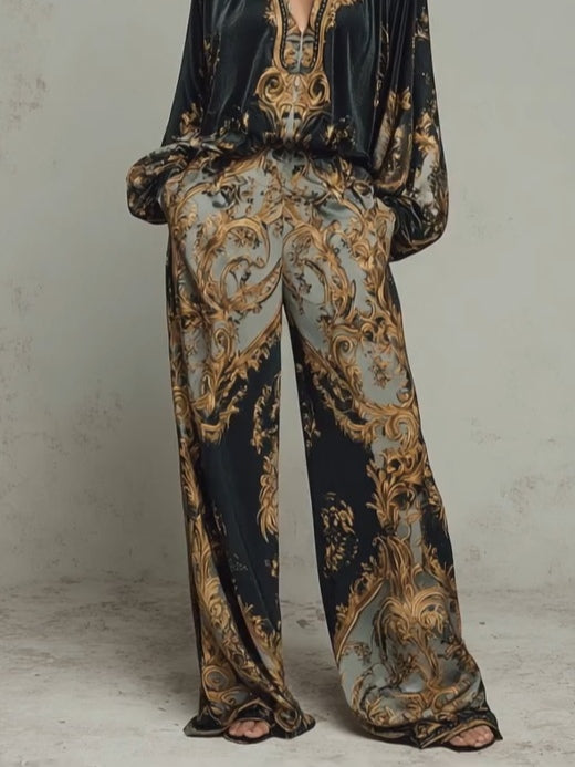 Isabella™ | Baroque Floral Two-Piece Set