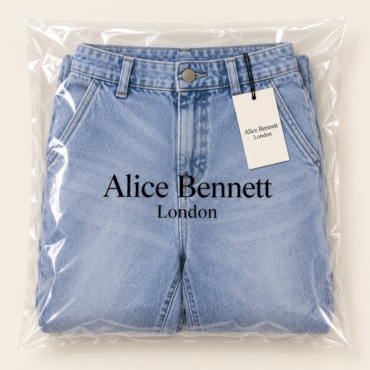 Lumière | High-Waisted Cropped Barrel Jeans