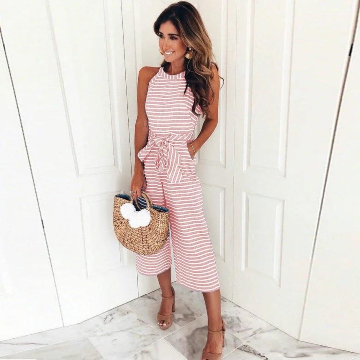 Hannah | Striped Jumpsuit