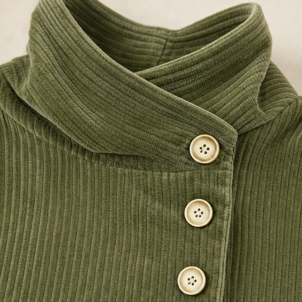 Tina™ | Asymmetric Corduroy Top