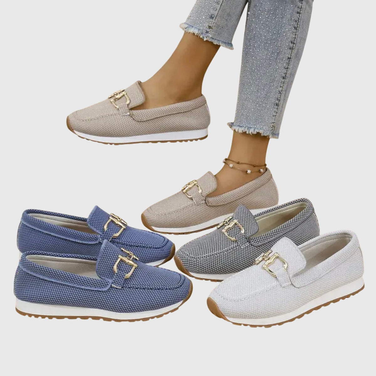 Susana | Slip On Buckle Orthopedic Loafers