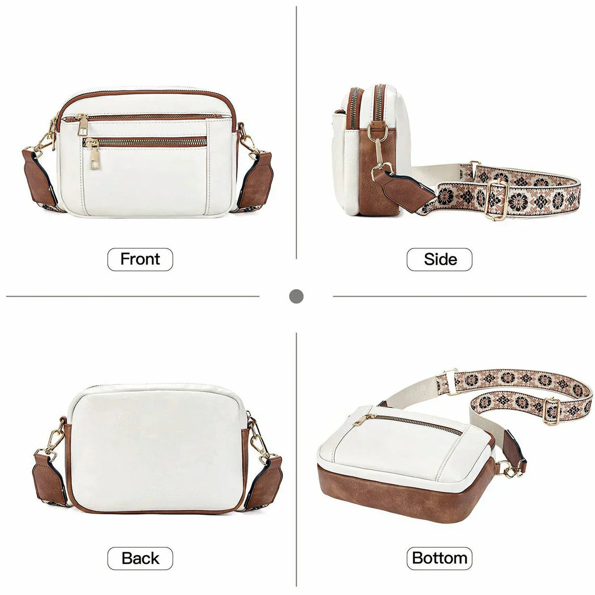 Nylah Crossbody with Colorful Straps