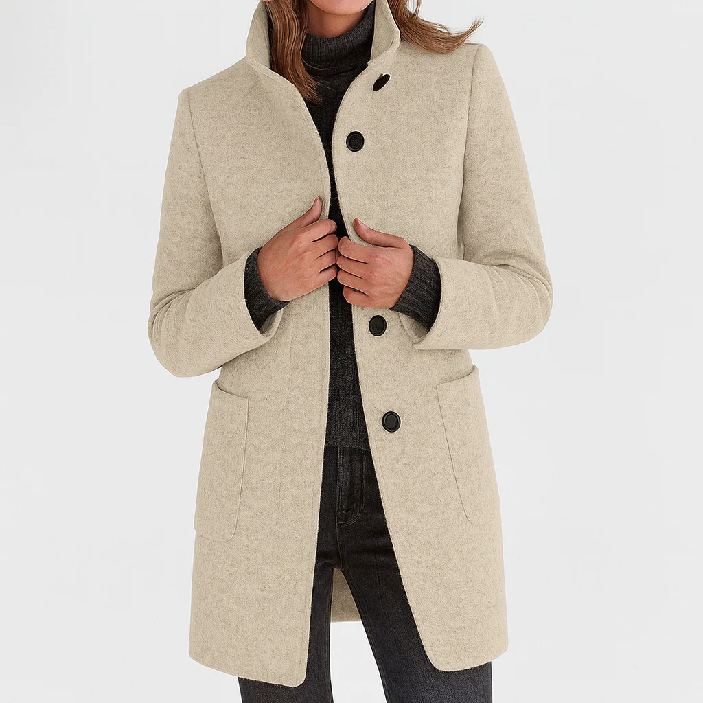 Beatrice™ | Classic Everyday Button Coat