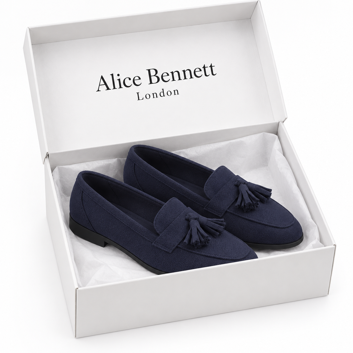 Lorae | Textured Tassel Loafers