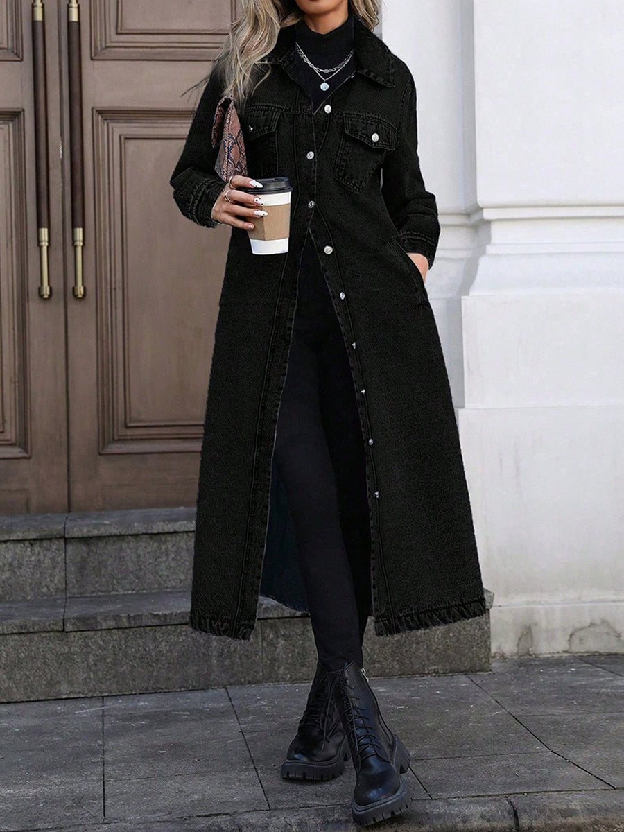 Maya | Longline Denim Coat
