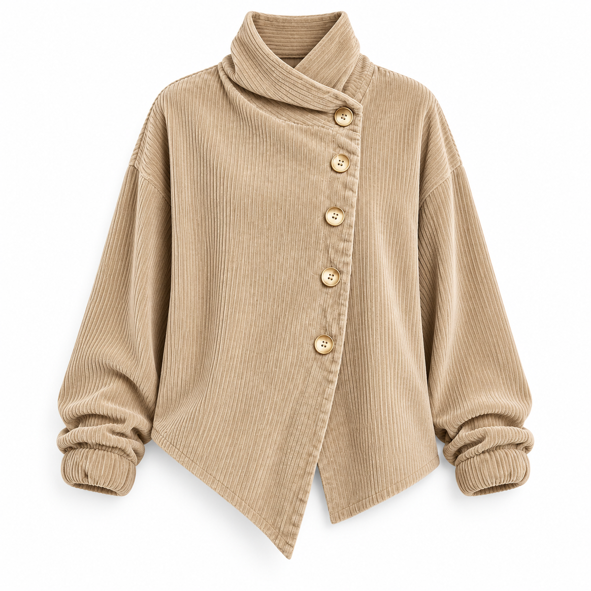 Tina™ | Asymmetric Corduroy Top