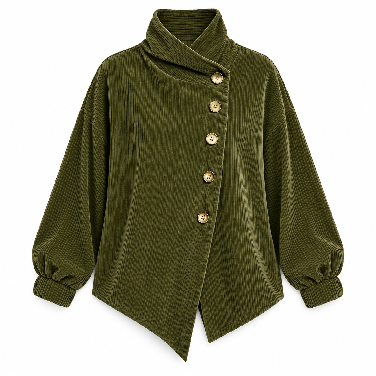 Tina™ | Asymmetric Corduroy Top