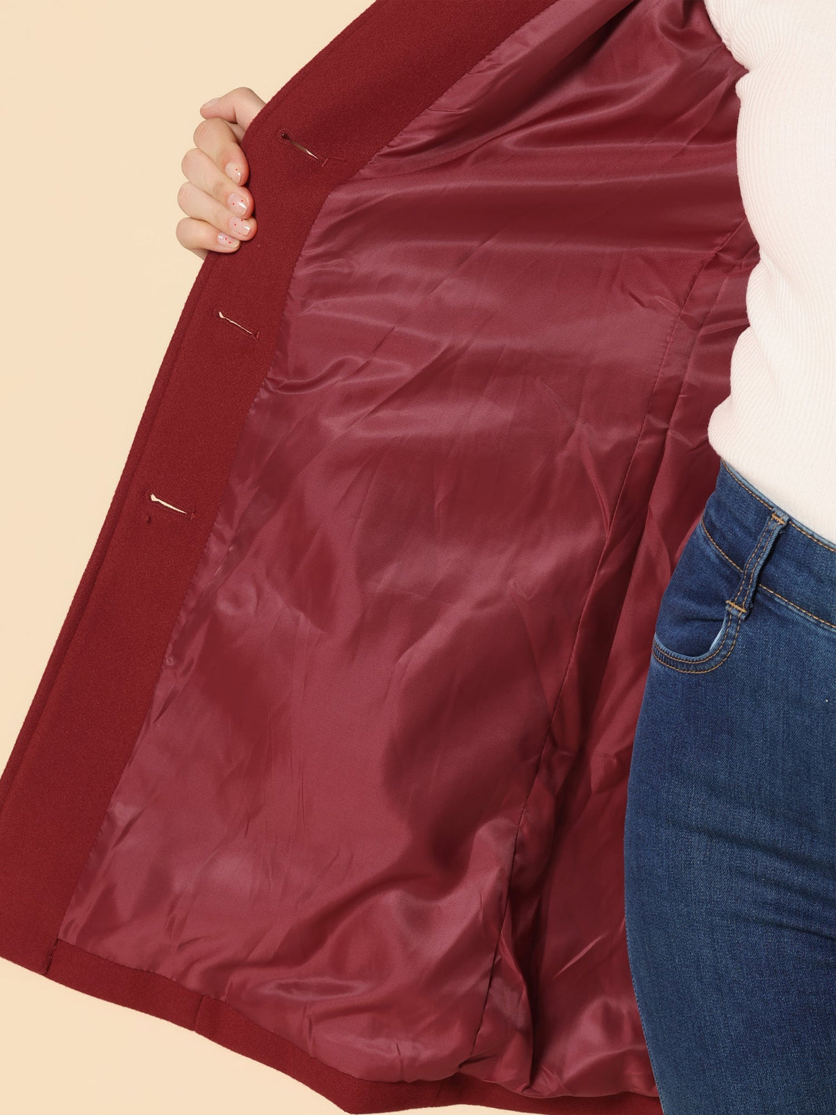 Birgitta - Women’s Winter Coat with One Button